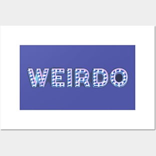 Weirdo Typography | LED-Lit Script Font Design Posters and Art